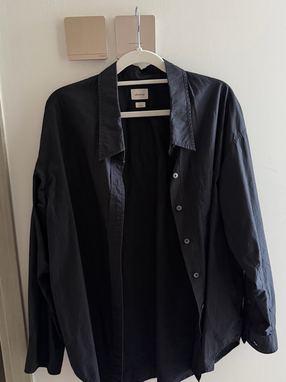 Wilfred Black oversized Button-Front Shirt